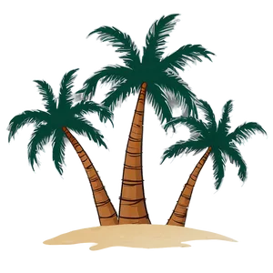 Beach Palm Trees Silhouette Png Tkq PNG image