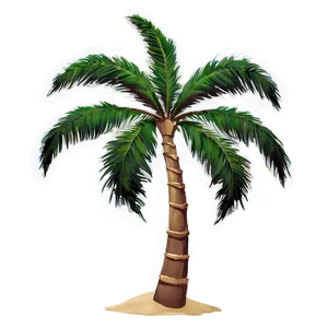 Beach Palms Silhouette Png 06112024 PNG image