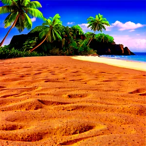 Beach Sand And Cliffs PNG 81