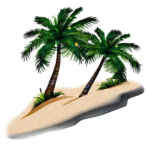 Beach Sand Palm Tree PNG Ick PNG