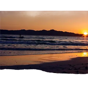 Beach Sand Sunset Silhouette PNG 46 PNG