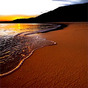 Beach Sand Sunset Silhouette PNG 94 PNG