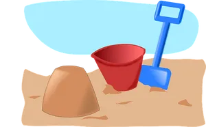 Beach Sandcastle Tools PNG image