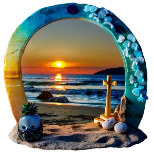 Beach Sunset Altar Png 16 PNG image