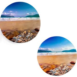 Beach Sunset Reflection PNG Ptq