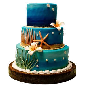 Beach Theme Wedding Cake PNG 98 PNG