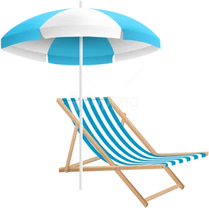 Beach Umbrellaand Deck Chair