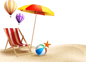 Beach Vacation Clipart PNG image