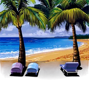 Beach View PNG Cxj52 PNG