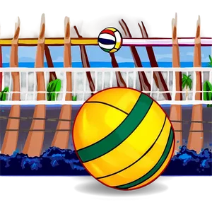 Beach Volleyball Action Png 05212024 PNG image