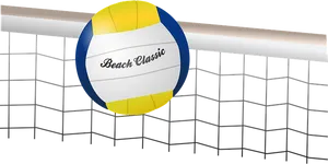 Beach Volleyball Classic Ball Net PNG image
