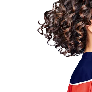 Beach Wave Perm Hair Png 06282024 PNG image