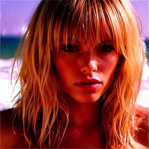 Beachy Blonde Bangs PNG Wbv71 PNG