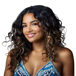 Beachy Hair Waves Png 2 PNG image