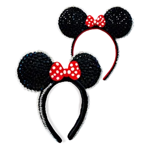 Beaded Minnie Mouse Ears PNG Hoy
