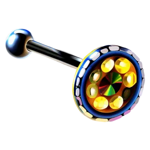 Beaded Nose Stud Drawing PNG 32