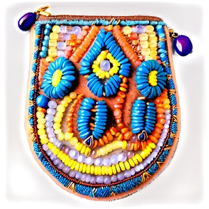 Beaded Pouch Png 06272024 PNG image