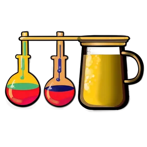 Beaker Filled With Chemicals PNG 62