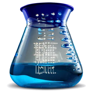 Beaker With Blue Liquid PNG Yko