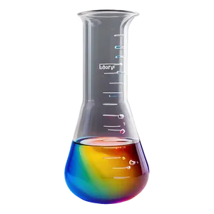 Beaker With Colorful Liquid PNG Slg