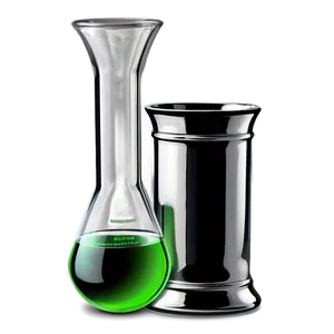 Beaker With Green Solution PNG 05232024