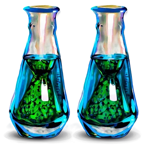 Beaker With Green Solution PNG 05232024