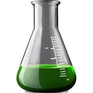 Beaker With Green Solution PNG 05232024