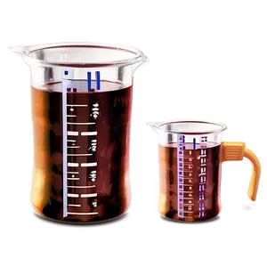 Beaker With Measurements PNG 80