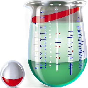 Beaker With Red Chemical PNG Yrj53 PNG