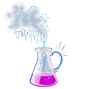 Beaker With Smoke PNG Qcl PNG
