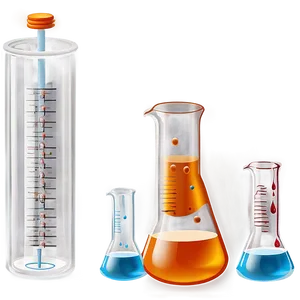 Beaker With Solution PNG Vnx6
