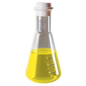 Beaker With Yellow Substance PNG Los PNG