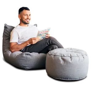 Beanbag Footstool Combo PNG 06202024