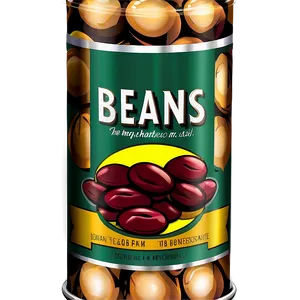 Beans Can Vector PNG Hwk
