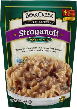 Bear Creek Stroganoff Pasta Mix Package PNG image