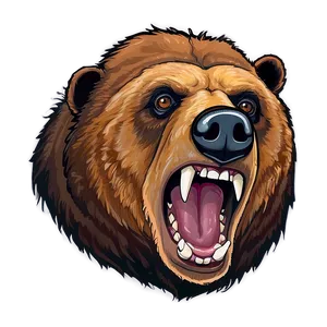 Bear Face Caricature PNG Iwe20 PNG