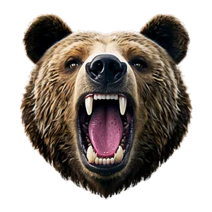 Bear Face Emoji PNG 05032024