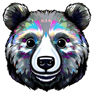 Bear Face For Kids PNG 06292024