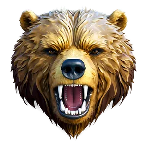Bear Face Symbol PNG 06292024