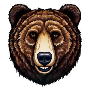 Bear Face Tattoo Design PNG 06292024 PNG