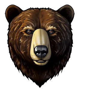 Bear Face Tattoo Design PNG Jhg24 PNG