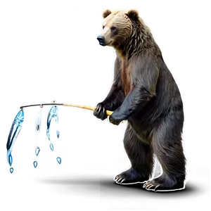 Bear Fishing PNG 52