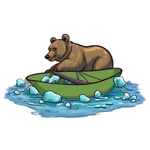 Bear Fishing PNG 89