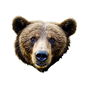 Bear Head In Forest PNG Lmk70 PNG