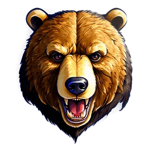 Bear Head Mascot PNG 06292024