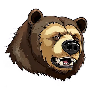 Bear Head Mascot PNG Tcd47