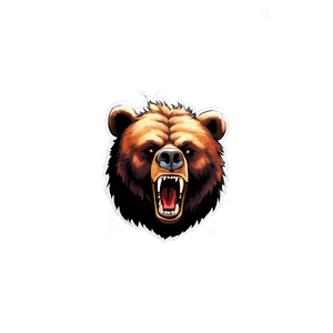 Bear Head On Fire PNG Gdo