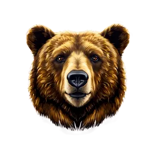 Bear Head Portrait PNG Jxk71 PNG