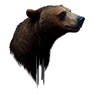 Bear Head Silhouette PNG 89