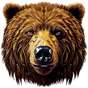 Bear Head Vector PNG 69